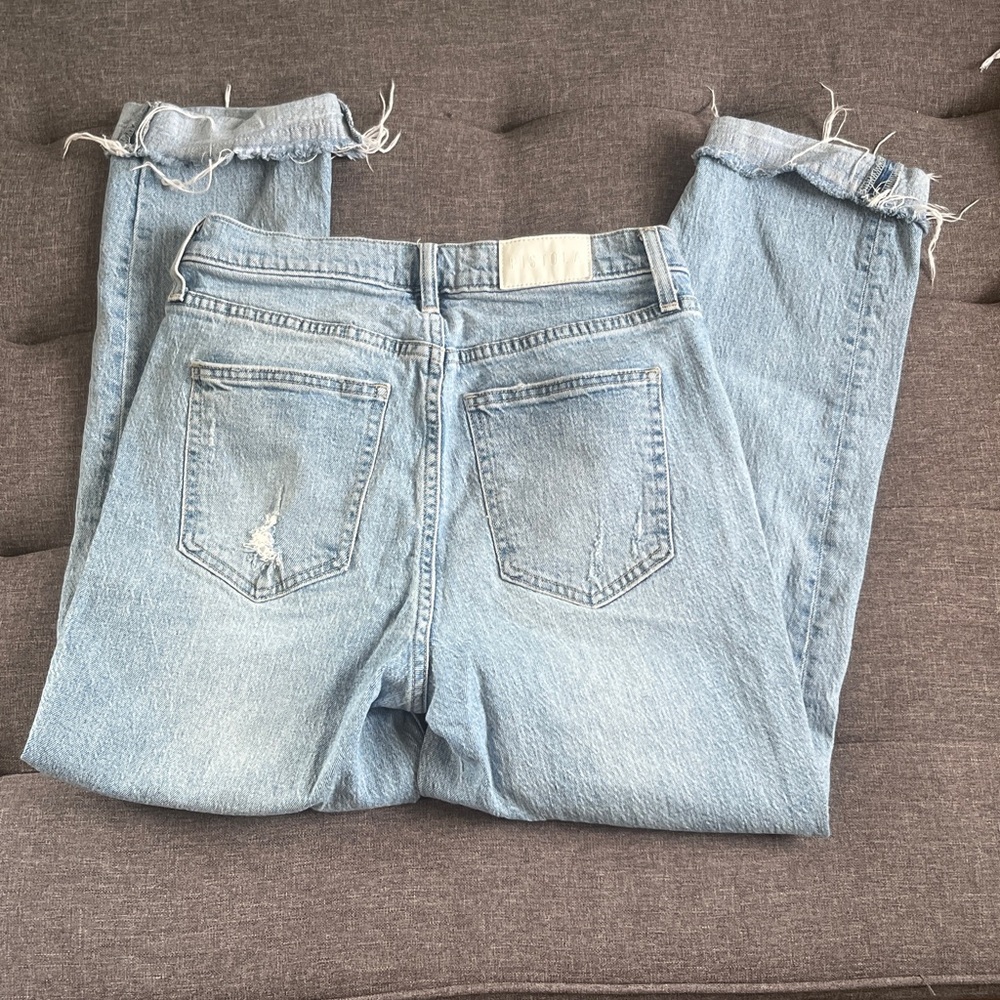 Pistola high rise button fly ankle jeans raw hem size 27 - Picture 2 of 5